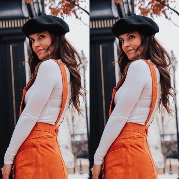 Free People Suede Apron Dress - Picture 4 of 8